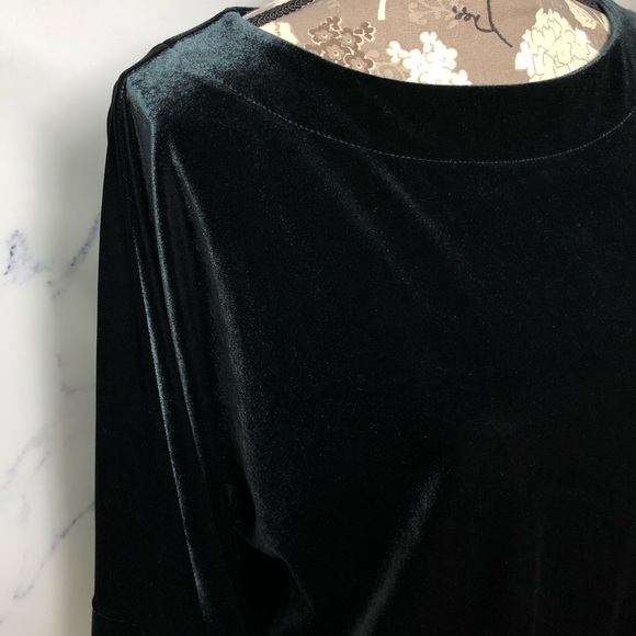 GAP Velvet Bat Wing Kimono Sleeve Boxy Top - Picture 3 of 9